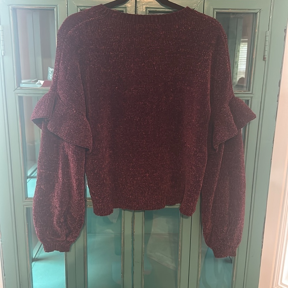 BP. Ruffle Chenille Sweater - Picture 4 of 5